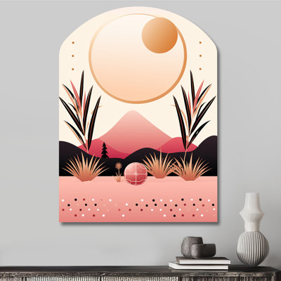 Markesha - Abstract Landscapes Arch Shape Assymterical Wall Art