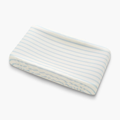 Seaside Stripes Changing Pad Cover, Ocean