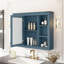 Armoire à pharmacie de 35 po x 28 po, armoire de rangement murale pour salle de bain, armoire de salle de bain moderne avec miroir, armoire à miroir avec 6 tablettes ouvertes (meuble-lavabo non inclus)
