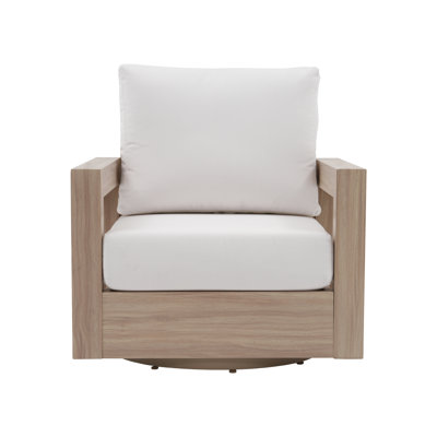 Fauteuil pivotant extérieur en aluminium à 360 degrés