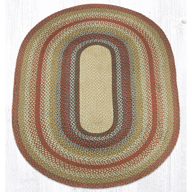  Eco-Conscious Oval Hand-Braided Jute Rugs, Oval 4' x 6'