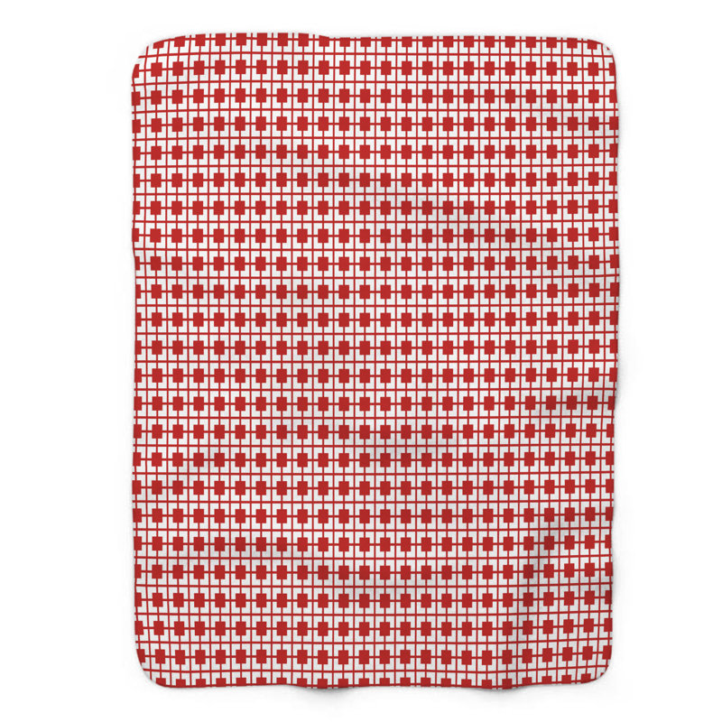 Couverture rouge Sherpa de qualité supérieure 1 pièce rouge, Lit simple
