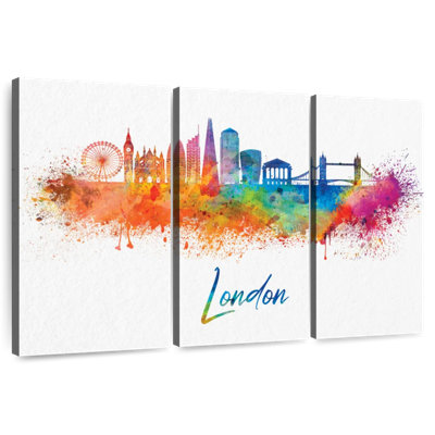 Sireci London Skyline Paint Splash