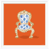 Palace Chair Orange Giclee Print by Dana Gibson