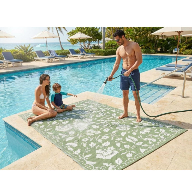 Outdoor Rug Reversible Outdoor Area Rugs UV Resistant Outdoor Furniture for Backyard, Deck, Camping, Balcony, Beach