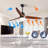 Kemp 56" 3-Solid Wood Blade Modern Propeller Ceiling Fan with Remote Control and LED Light Kit-202757435