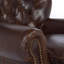 Chaise avec accoudoirs en cuir Elliot
