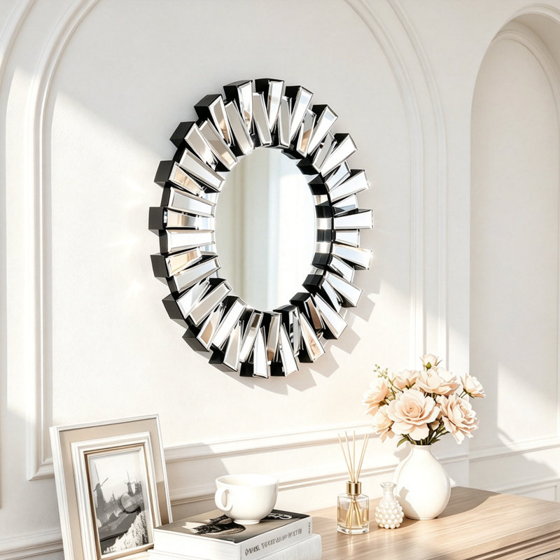 Mirrored Round Mirror