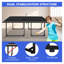 Table de tennis de table pliable 6 pieds avec surface de jeu en panneau de fibres à densité moyenne de 12 mm-130474617