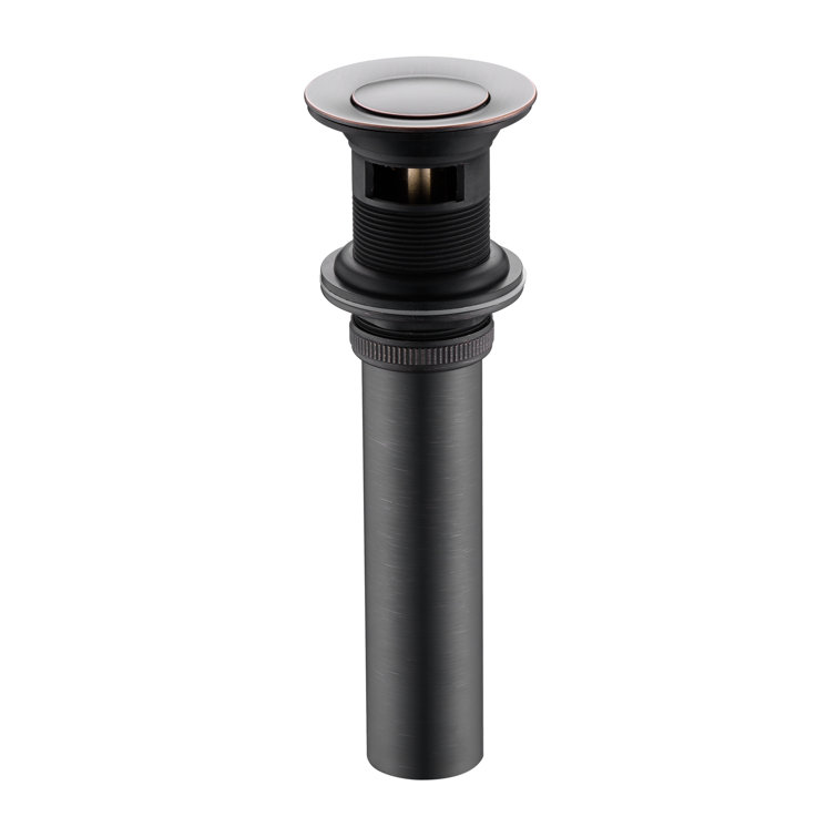 Pop-Up Bathroom Sink Drain Stopper with Overflow