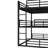 Bunk Bed, Heavy-Duty Metal Triple Bunk Bed with Guardrails and Noise-Reducing Design, Space-Saving-2088048287-2088048221