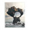 Ville surréaliste au sommet des rochers, falaise, vagues de la mer, éclaboussures surdimensionnées, art numérique sur toile par Cynthia Decker