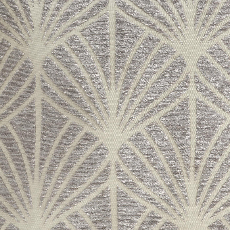 Cabreriza Geometric Silver Square Throw Pillow Cover, SIlver