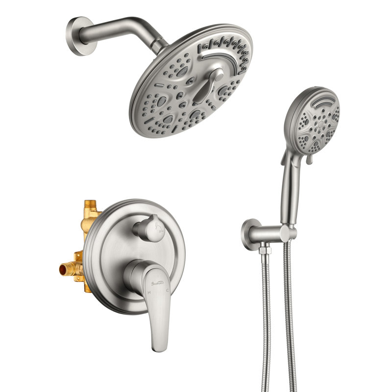 All-In-One Kit with Rough in-Valve, Brushed Nickel