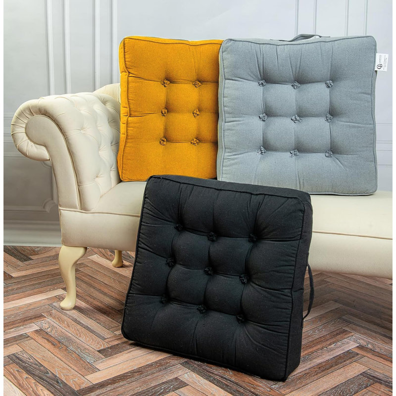 Domaingue Garden Seat Cushion, MUSTARD