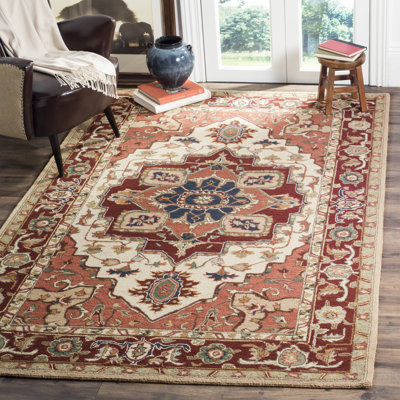 Hollander Oriental Hand-Hooked Wool Area Rug