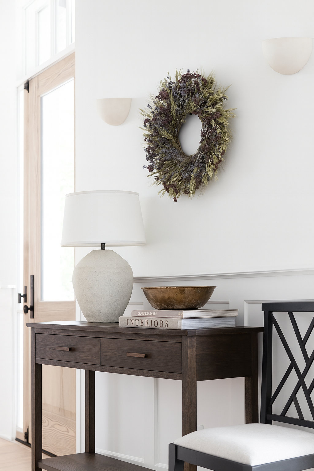 Birch Lane™ 30" Handcrafted Lavender Wreath, 22" H x 22" W x 5" D