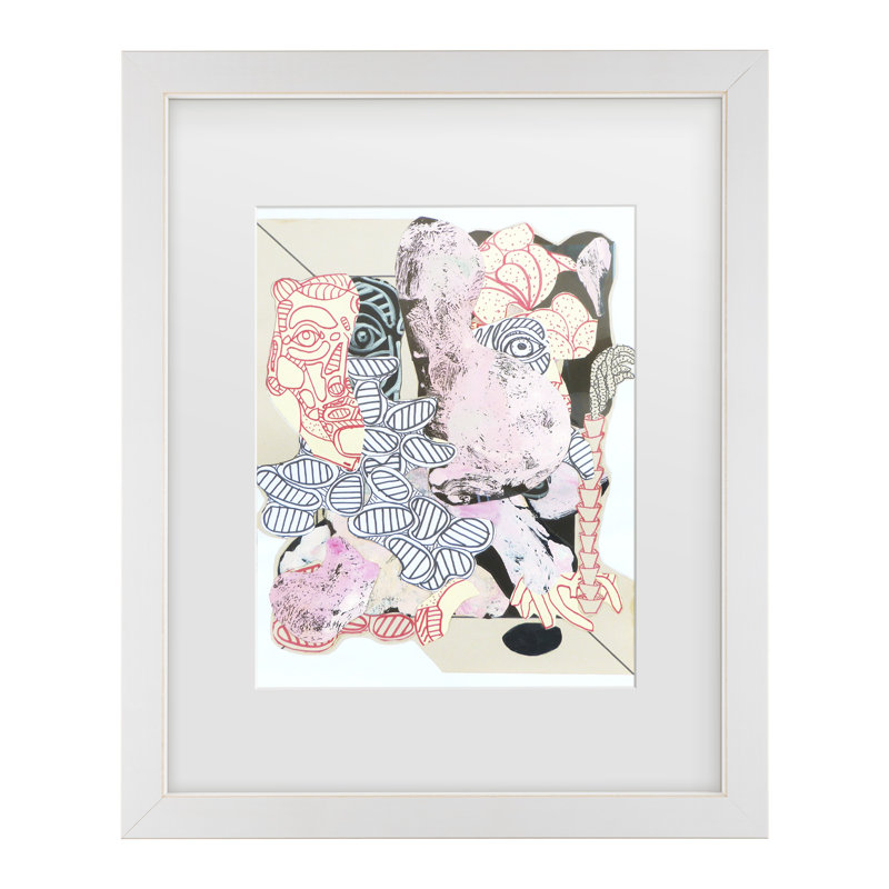Art encadré à motif de toile de fond par Pascal Marlin, H 22 po x l 18 po