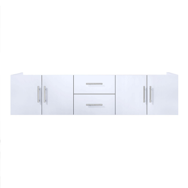 Meuble-lavabo double 72 po X P 22 po D pour une utilisation quotidienne, Blanc