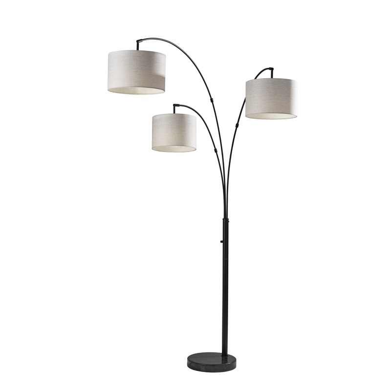 Lampe sur pied à branches 74 po Felice, Taupe, Noir