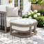 Ensemble de conversation en aluminium pour 5 personnes avec coussins et repose-pieds Sereno Patio-760706587