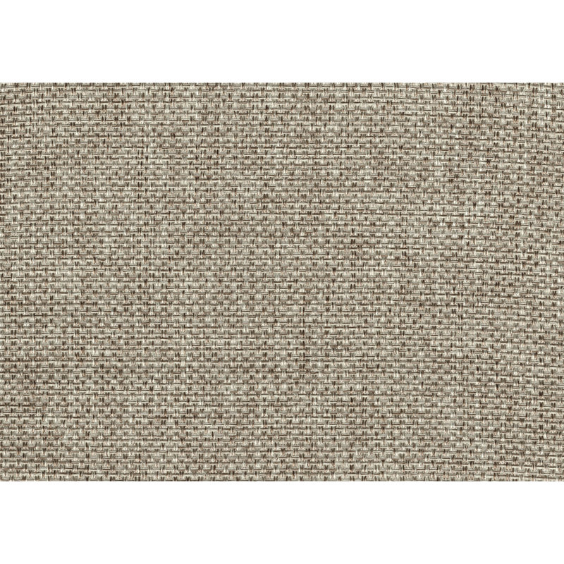 Ensemble de salle à manger 5 pièces - Table rectangulaire en bois et 4 chaises en tissu gris / blanc / brun