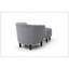 Chaise et repose-pieds Salem G00206-C, gris-132751312