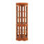 Armoire d'éclairage de coin à 5 tablettes avec étagère en chêne 5 pièces-1821382378
