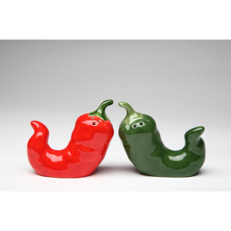 Cosmos Gifts Chili Salt and Pepper Set