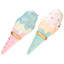 Hanging Ice Cream - 23 Inches Set Of 2