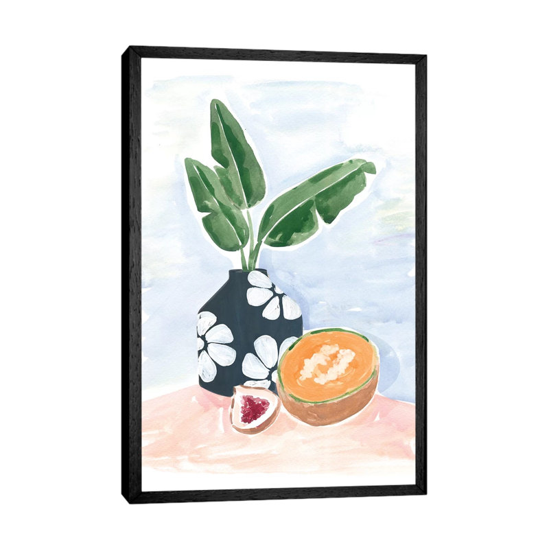 Still Life IV by Sabina Fenn - Painting on Canvas, Black Framed, 66.04 cm H x 45.72 cm W
