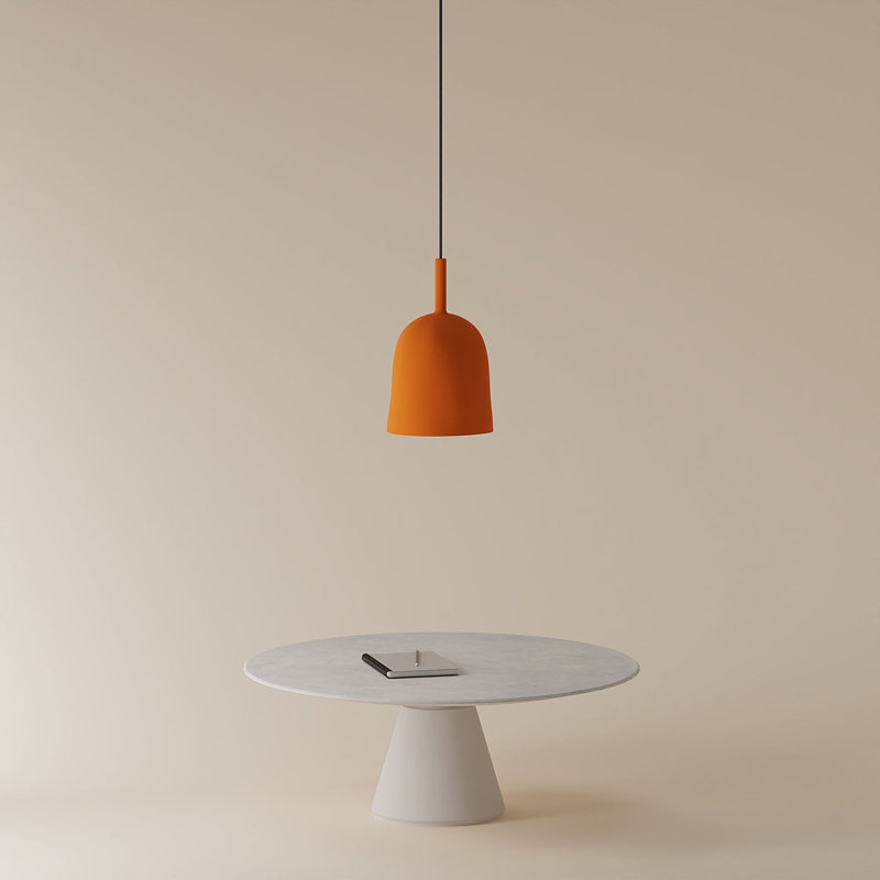 Vessel Pendant Light, Persimmon, 18.5'' H x 9'' W x 9'' D, Black