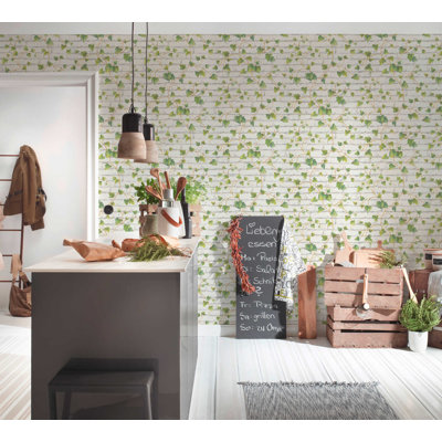 Papier peint réaliste en vinyle industriel, non auto-adhésif 33 pi x 21 po (10 m x 53 cm), lavable et résistant à la décoloration pour les projets à la maison et au bureau - 5,7 pieds carrés (57,75 pieds carrés)