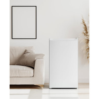 3.2 Cu.Ft Single Door Mini Fridge With Freezer – Compact Refrigerator For Dorm, Bedroom & Office, Adjustable Thermostat, Energy-Efficient Design