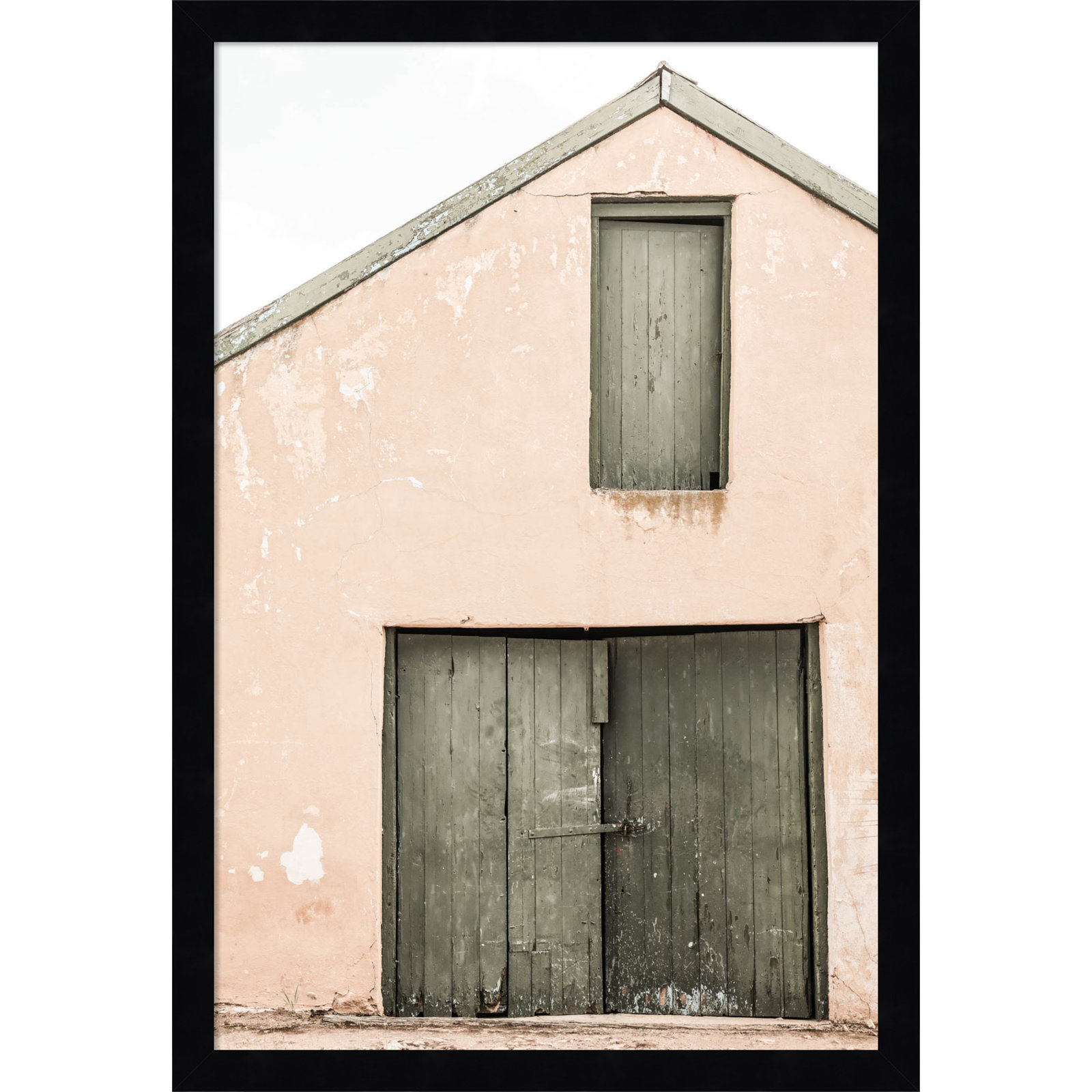 Pineland "Karoo Farm House" Print, Black, 21" H x 15" W