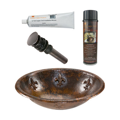Ensemble de lavabo et de drain pour salle de bain Premier Copper Products BSP5_LO19RFLDB-P