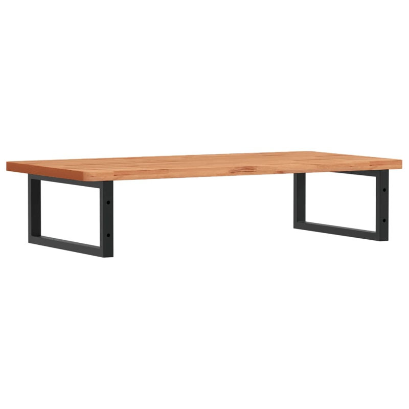 Brecklynn 100cm Solid Wood Bathroom Vanity Top, Beech/Black