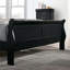 Lit-bateau contemporain en bois massif avec une finition noire élégante, parfait pour le style et le confort de la chambre principale-1936457541-1936457563