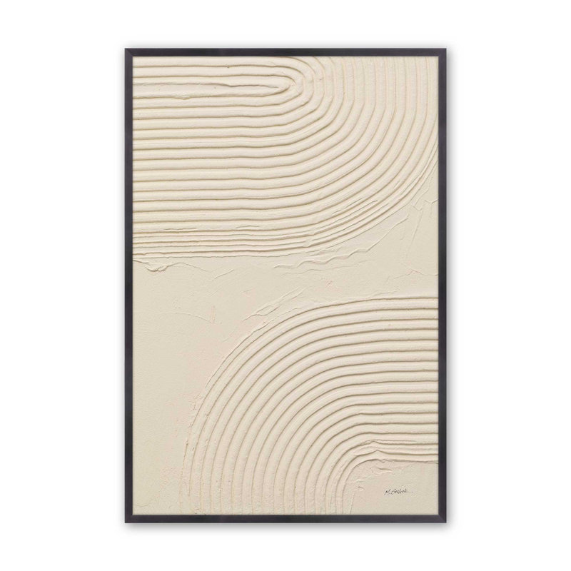 Echoed Curves in II Print, 15.25" H x 12.25" W, Weathered Zinc