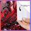 Rideaux de douche à motif abstrait rouge-1739933443