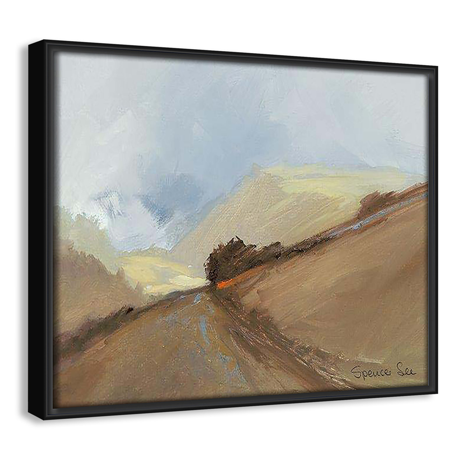 Heaven And Earth II by Spencer Lee, 9.5'' H x 11.5'' W x 2'' D, Black Framed