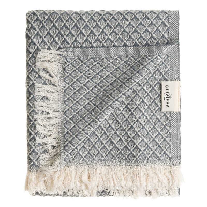 Essuie-mains et serviettes Serenity Grid, Gray