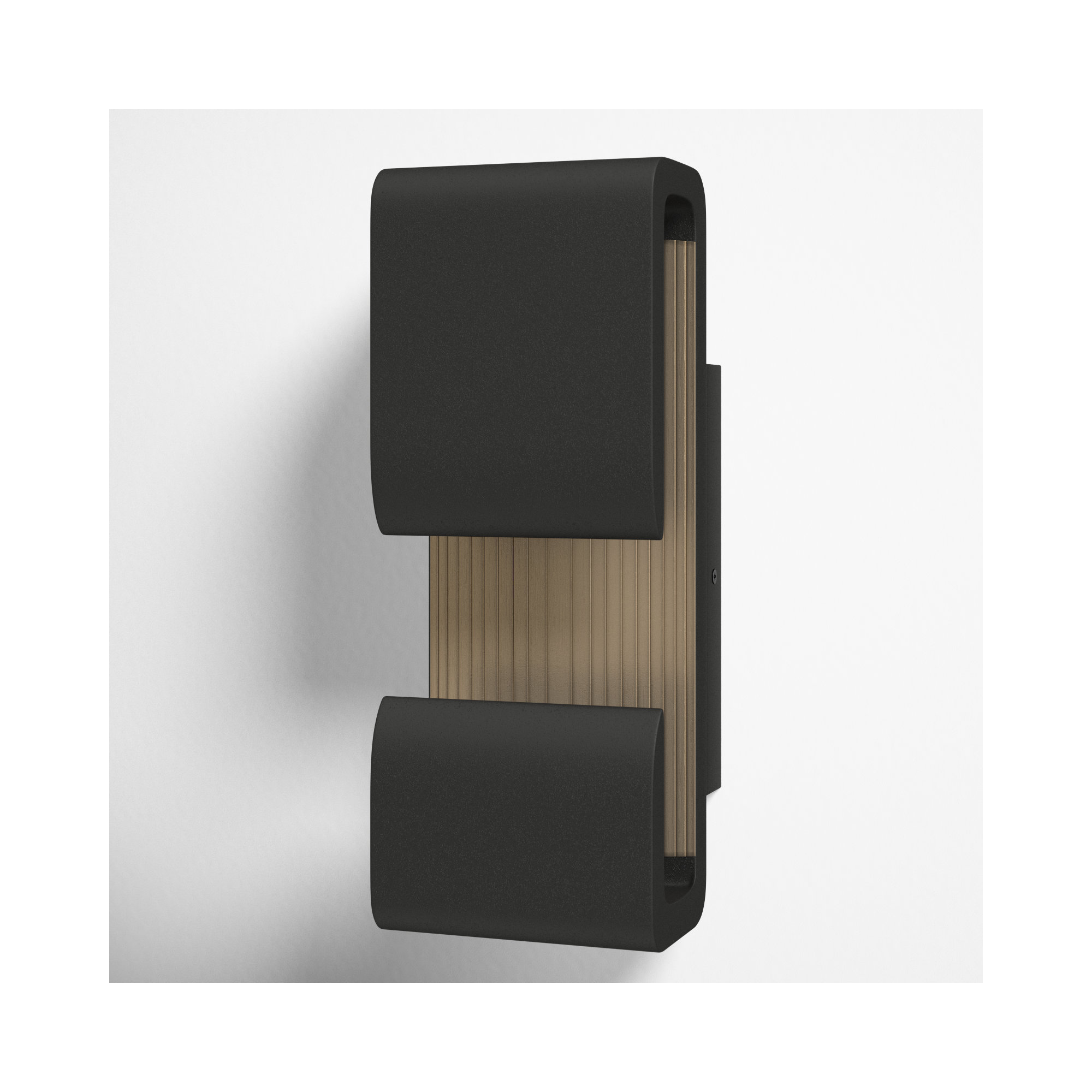 Wayburn Single Light Novelty Outdoor LED Wall Light, 15" H x 5.75" W x 4.75" D, Black