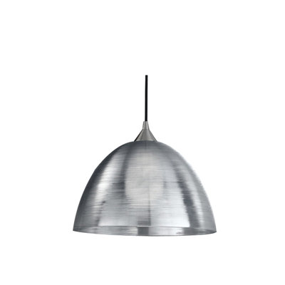 Mina 1 - Light Satin Nickel Dome Pendant