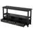 Black 57.8in 4-layer 3-drawer 3-compartment MDF Entry Table-1676604636