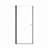 32"W X 72"H Frameless Circular Shower Door With 1/4" (6Mm) Thick SGCC Tempered Glass-123404576