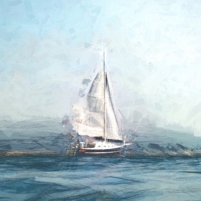 Sailing Along - Wrapped Canvas Painting