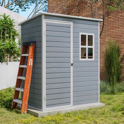 5X3 Ft Outdoor Tool Shed With Lockable Door