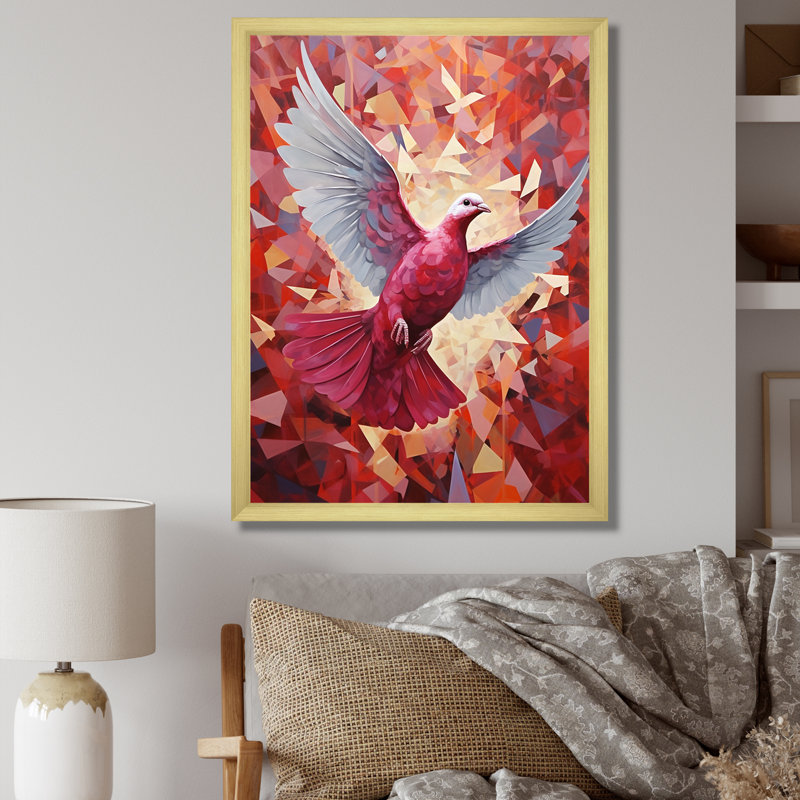 Messenger Dove I sur toile, H 20 po x l 12 po x P 1 po, Cadre doré simple