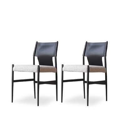 Light Luxury Home Modern Simple Saddle Leather Back Chair